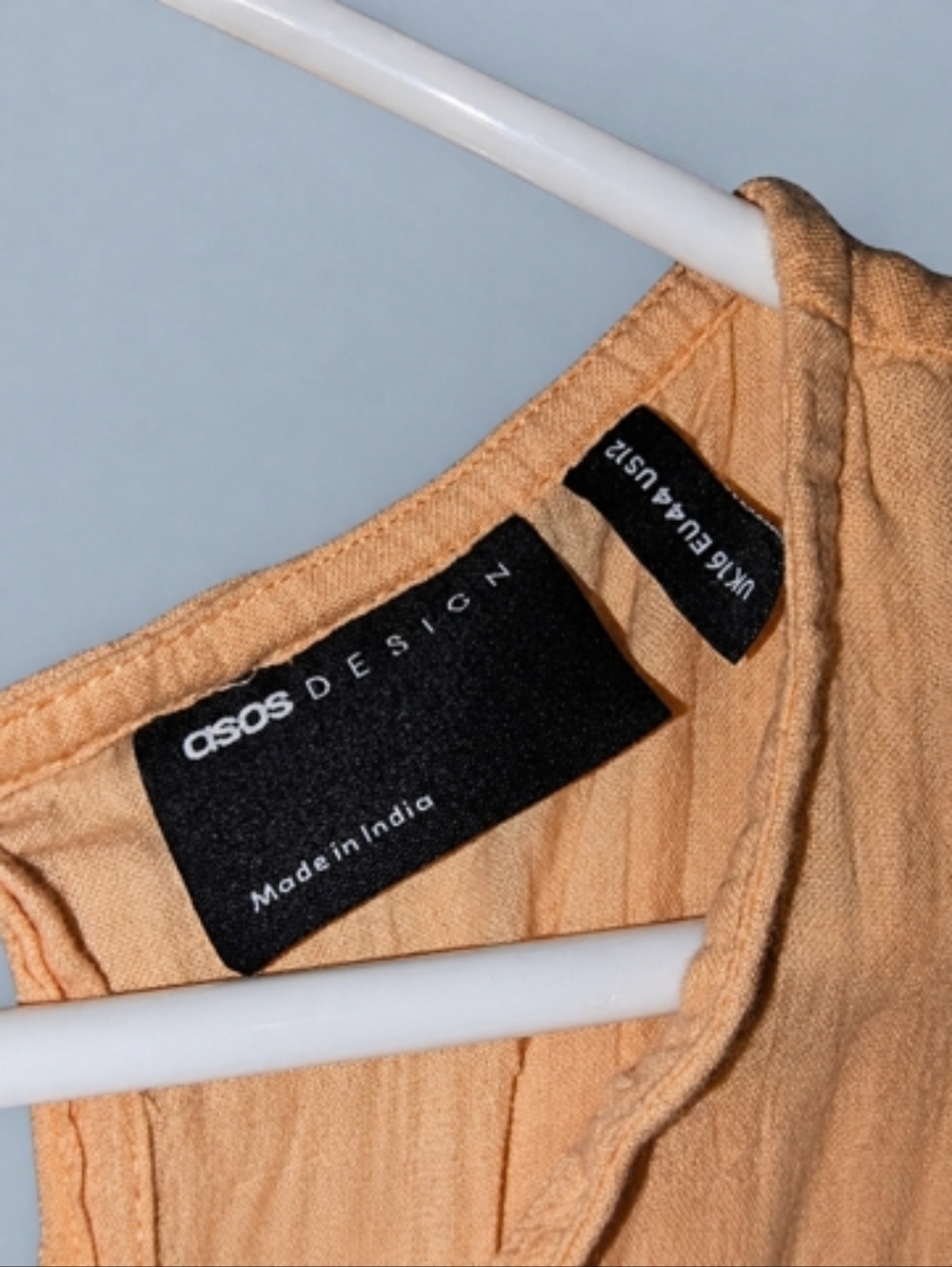 ASOS Sleeveless Peach Maxi Dress with Tiered Hem - Picture 2 of 2